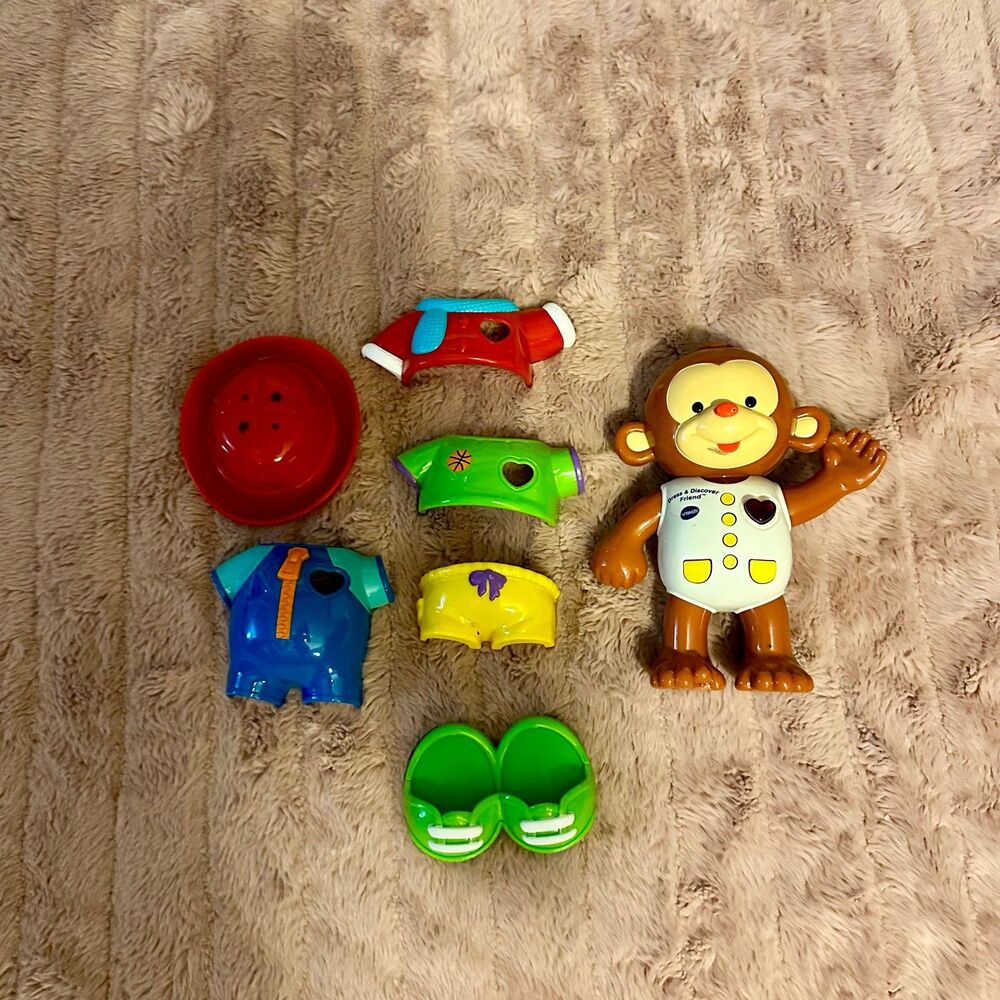 Vtech Dress & Discover Friend Monkey - Talks Lights & Sounds Learning Toy